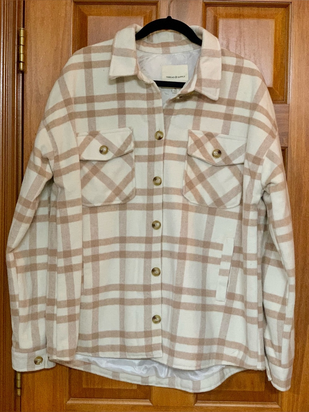 Thread & Supply Plaid Utility Shacket
